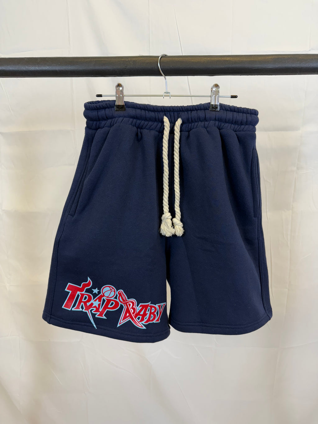 Kurzer Jogger-Set „blau“