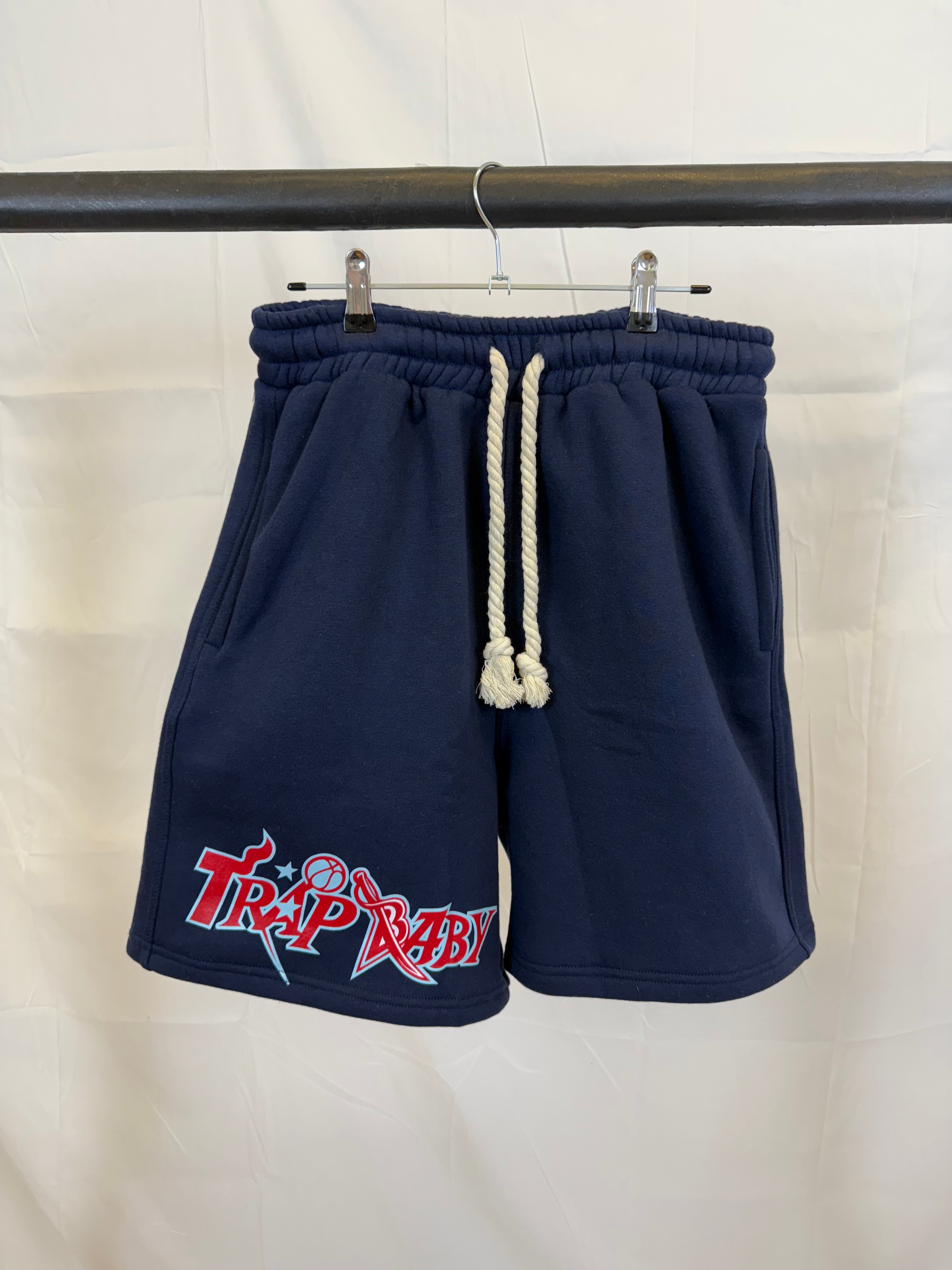 Kurzer Jogger-Set „blau“